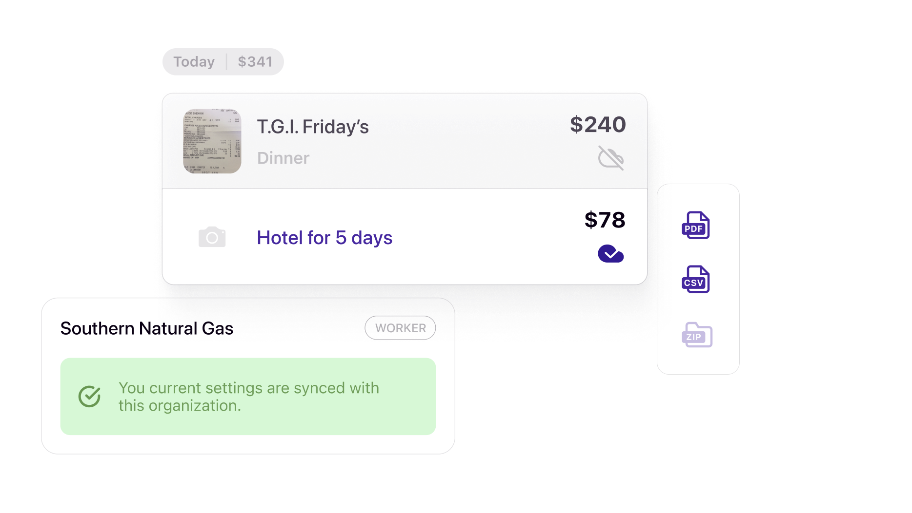 Automatic cloud backup for receipt data